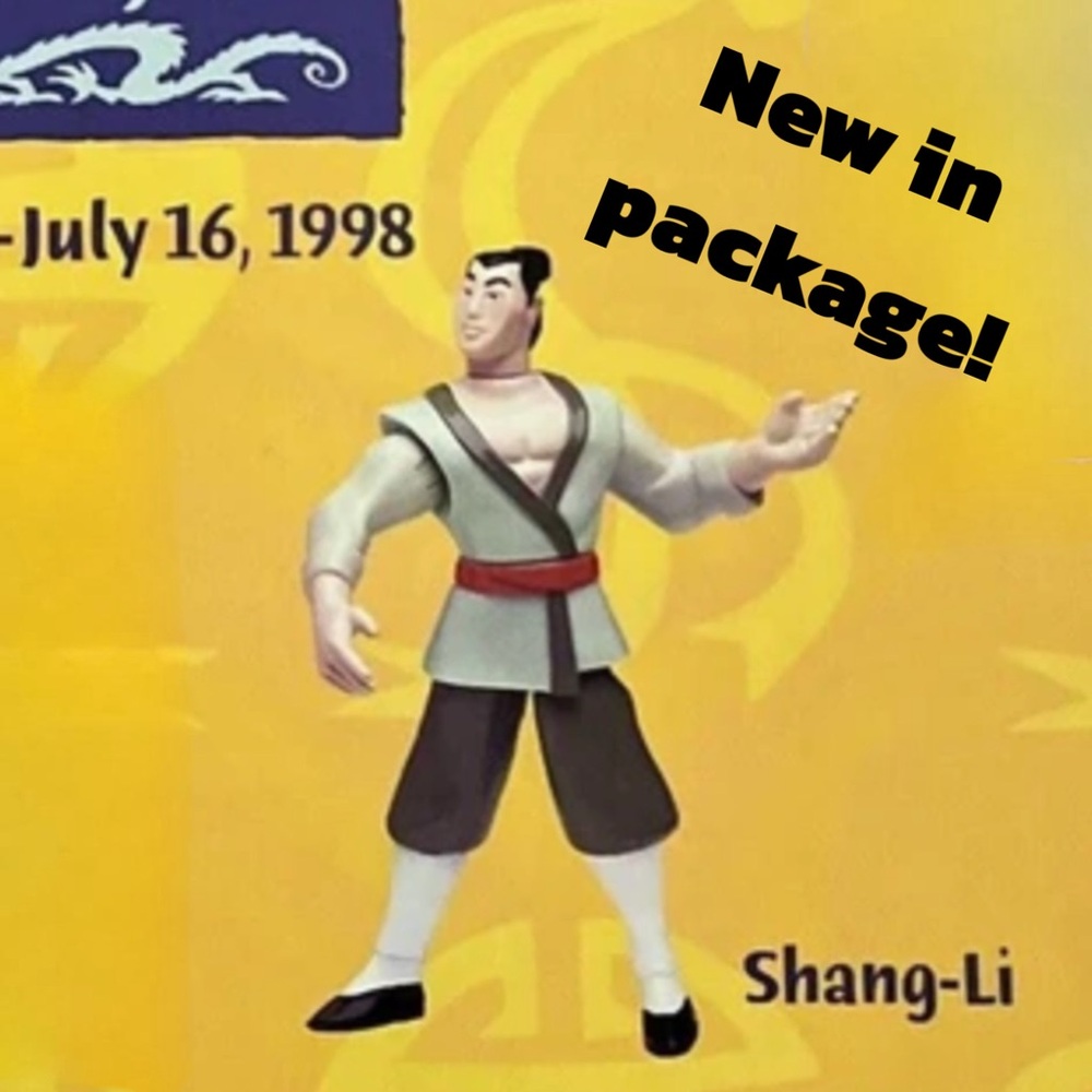 FINAL SALE Disney Mulan General Li Shang #6 Action Figure 1998 McDonald’s Toy